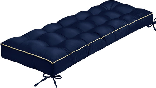 Outdoor bench cushion - bench, tufted