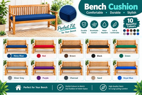 Outdoor garden bench cushion - bench,
