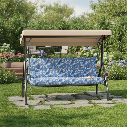 Garden bench cushion - garden, 150x100cm