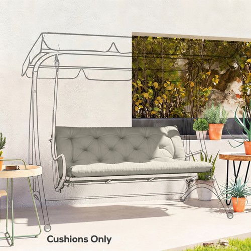 Garden bench cushion seater - garden, 2